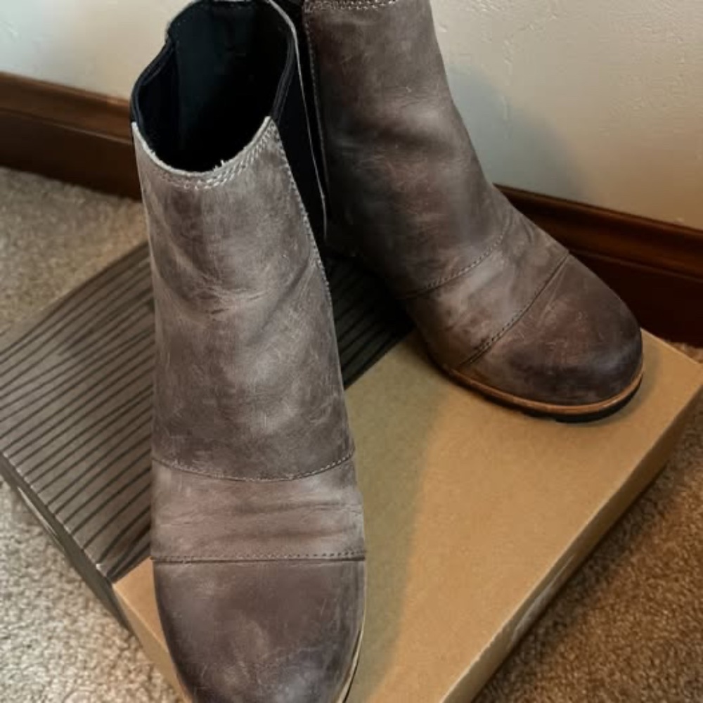 Sorel LEA Wedge Joan of Arctic 8.5